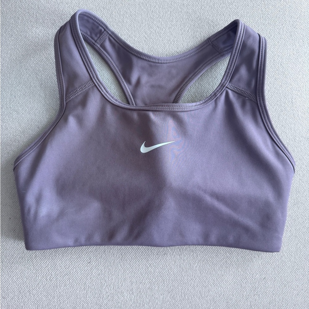 Nike Women's Lavender Racerback Sports Bra with Swoosh